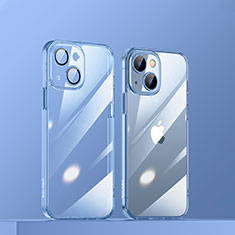 Silikon Schutzhülle Ultra Dünn Flexible Tasche Durchsichtig Transparent LD3 für Apple iPhone 13 Blau