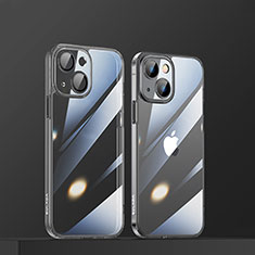 Silikon Schutzhülle Ultra Dünn Flexible Tasche Durchsichtig Transparent LD3 für Apple iPhone 13 Schwarz