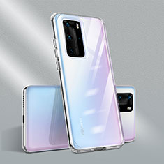 Silikon Schutzhülle Ultra Dünn Flexible Tasche Durchsichtig Transparent N01 für Huawei P40 Pro Klar