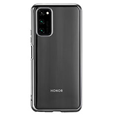 Silikon Schutzhülle Ultra Dünn Flexible Tasche Durchsichtig Transparent S01 für Huawei Honor V30 Pro 5G Silber