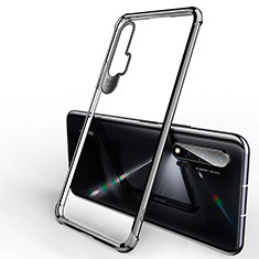 Silikon Schutzhülle Ultra Dünn Flexible Tasche Durchsichtig Transparent S01 für Huawei Nova 6 5G Schwarz
