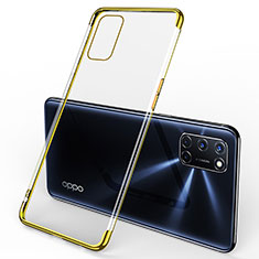 Silikon Schutzhülle Ultra Dünn Flexible Tasche Durchsichtig Transparent S01 für Oppo A52 Gelb