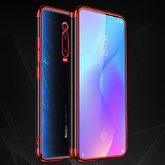 Silikon Schutzhülle Ultra Dünn Flexible Tasche Durchsichtig Transparent S01 für Xiaomi Mi 9T Pro Rot