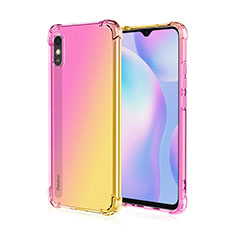 Silikon Schutzhülle Ultra Dünn Flexible Tasche Durchsichtig Transparent S01 für Xiaomi Redmi 9i Gelb