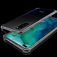 Silikon Schutzhülle Ultra Dünn Flexible Tasche Durchsichtig Transparent S02 für Huawei Honor View 30 Pro 5G Klar