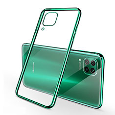 Silikon Schutzhülle Ultra Dünn Flexible Tasche Durchsichtig Transparent S02 für Huawei Nova 7i Grün