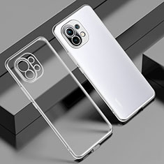 Silikon Schutzhülle Ultra Dünn Flexible Tasche Durchsichtig Transparent S02 für Xiaomi Mi 11 Lite 5G NE Klar