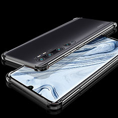 Silikon Schutzhülle Ultra Dünn Flexible Tasche Durchsichtig Transparent S02 für Xiaomi Mi Note 10 Schwarz
