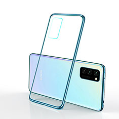 Silikon Schutzhülle Ultra Dünn Flexible Tasche Durchsichtig Transparent S03 für Huawei Honor V30 5G Grün