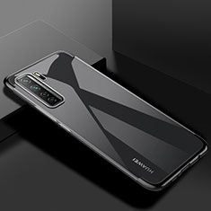 Silikon Schutzhülle Ultra Dünn Flexible Tasche Durchsichtig Transparent S03 für Huawei Nova 7 SE 5G Schwarz