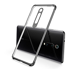 Silikon Schutzhülle Ultra Dünn Flexible Tasche Durchsichtig Transparent S03 für Xiaomi Mi 9T Pro Schwarz