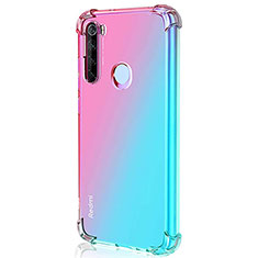 Silikon Schutzhülle Ultra Dünn Flexible Tasche Durchsichtig Transparent S03 für Xiaomi Redmi Note 8 (2021) Rosa