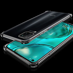 Silikon Schutzhülle Ultra Dünn Flexible Tasche Durchsichtig Transparent S04 für Huawei Nova 6 SE Schwarz