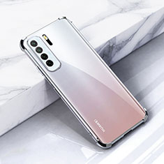 Silikon Schutzhülle Ultra Dünn Flexible Tasche Durchsichtig Transparent S05 für Huawei P40 Lite 5G Silber