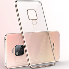 Silikon Schutzhülle Ultra Dünn Flexible Tasche Durchsichtig Transparent S06 für Huawei Mate 20 X 5G Gold