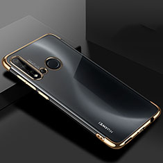 Silikon Schutzhülle Ultra Dünn Flexible Tasche Durchsichtig Transparent S07 für Huawei P20 Lite (2019) Gold