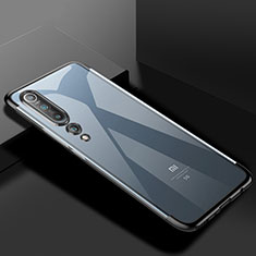 Silikon Schutzhülle Ultra Dünn Flexible Tasche Durchsichtig Transparent S2 für Xiaomi Mi 10 Schwarz