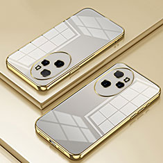 Silikon Schutzhülle Ultra Dünn Flexible Tasche Durchsichtig Transparent SY1 für Huawei Honor 100 Pro 5G Gold