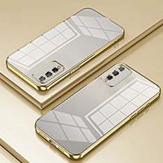 Silikon Schutzhülle Ultra Dünn Flexible Tasche Durchsichtig Transparent SY1 für Huawei Honor Play4T Pro Gold