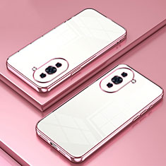 Silikon Schutzhülle Ultra Dünn Flexible Tasche Durchsichtig Transparent SY1 für Huawei Nova 10 Pro Rosegold