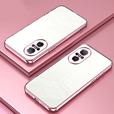 Silikon Schutzhülle Ultra Dünn Flexible Tasche Durchsichtig Transparent SY1 für Huawei Nova 9 SE Rosegold