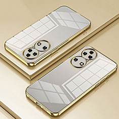 Silikon Schutzhülle Ultra Dünn Flexible Tasche Durchsichtig Transparent SY1 für Huawei P50 Gold