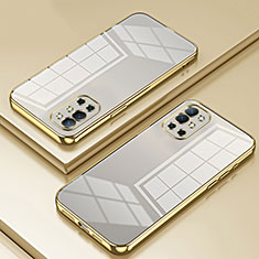 Silikon Schutzhülle Ultra Dünn Flexible Tasche Durchsichtig Transparent SY1 für OnePlus 9R 5G Gold