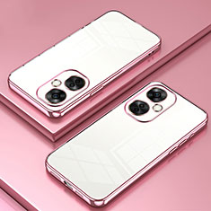 Silikon Schutzhülle Ultra Dünn Flexible Tasche Durchsichtig Transparent SY1 für OnePlus Nord CE 3 Lite 5G Rosegold