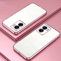 Silikon Schutzhülle Ultra Dünn Flexible Tasche Durchsichtig Transparent SY1 für OnePlus Nord N300 5G Rosegold