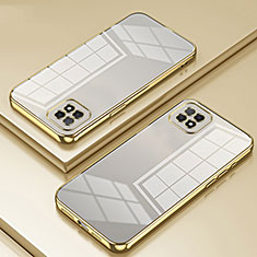 Silikon Schutzhülle Ultra Dünn Flexible Tasche Durchsichtig Transparent SY1 für Oppo A72 5G Gold