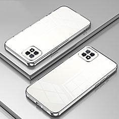 Silikon Schutzhülle Ultra Dünn Flexible Tasche Durchsichtig Transparent SY1 für Oppo A72 5G Silber