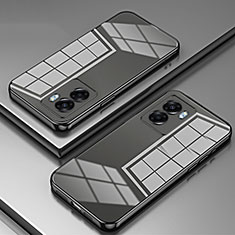 Silikon Schutzhülle Ultra Dünn Flexible Tasche Durchsichtig Transparent SY1 für Oppo A77 5G Schwarz