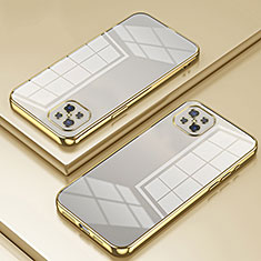 Silikon Schutzhülle Ultra Dünn Flexible Tasche Durchsichtig Transparent SY1 für Oppo A92s 5G Gold