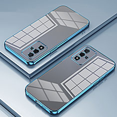 Silikon Schutzhülle Ultra Dünn Flexible Tasche Durchsichtig Transparent SY1 für Oppo A93s 5G Blau