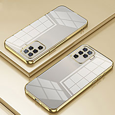 Silikon Schutzhülle Ultra Dünn Flexible Tasche Durchsichtig Transparent SY1 für Oppo A94 4G Gold