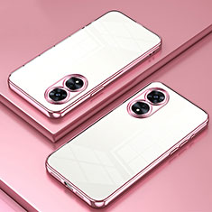 Silikon Schutzhülle Ultra Dünn Flexible Tasche Durchsichtig Transparent SY1 für Oppo A97 5G Rosegold