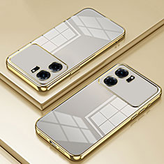 Silikon Schutzhülle Ultra Dünn Flexible Tasche Durchsichtig Transparent SY1 für Oppo K10 5G Gold