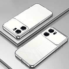Silikon Schutzhülle Ultra Dünn Flexible Tasche Durchsichtig Transparent SY1 für Oppo K10 5G Silber