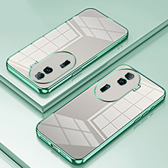 Silikon Schutzhülle Ultra Dünn Flexible Tasche Durchsichtig Transparent SY1 für Oppo Reno11 Pro 5G Grün