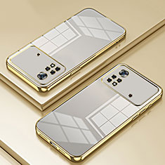 Silikon Schutzhülle Ultra Dünn Flexible Tasche Durchsichtig Transparent SY1 für Xiaomi Poco X4 Pro 5G Gold