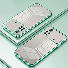 Silikon Schutzhülle Ultra Dünn Flexible Tasche Durchsichtig Transparent SY1 für Xiaomi Poco X4 Pro 5G Grün