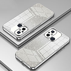 Silikon Schutzhülle Ultra Dünn Flexible Tasche Durchsichtig Transparent SY1 für Xiaomi Redmi 12C 4G Silber