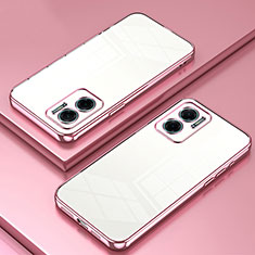 Silikon Schutzhülle Ultra Dünn Flexible Tasche Durchsichtig Transparent SY1 für Xiaomi Redmi Note 11E 5G Rosegold