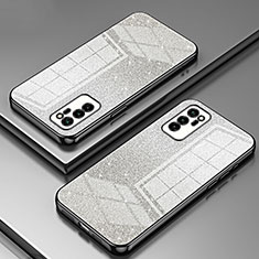 Silikon Schutzhülle Ultra Dünn Flexible Tasche Durchsichtig Transparent SY2 für Huawei Honor V30 5G Schwarz