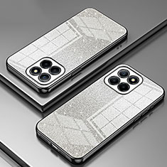 Silikon Schutzhülle Ultra Dünn Flexible Tasche Durchsichtig Transparent SY2 für Huawei Honor X8b Schwarz