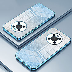 Silikon Schutzhülle Ultra Dünn Flexible Tasche Durchsichtig Transparent SY2 für Huawei Mate 40 Blau