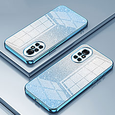Silikon Schutzhülle Ultra Dünn Flexible Tasche Durchsichtig Transparent SY2 für Huawei Nova 8 5G Blau