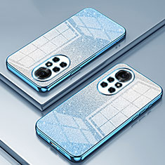 Silikon Schutzhülle Ultra Dünn Flexible Tasche Durchsichtig Transparent SY2 für Huawei Nova 8 Pro 5G Blau