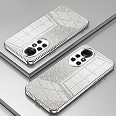 Silikon Schutzhülle Ultra Dünn Flexible Tasche Durchsichtig Transparent SY2 für Huawei Nova 8 Pro 5G Silber