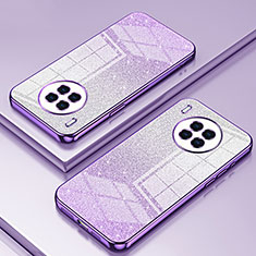Silikon Schutzhülle Ultra Dünn Flexible Tasche Durchsichtig Transparent SY2 für Huawei Nova 8i Violett